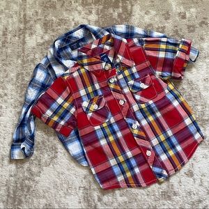 Set of button-up shirts